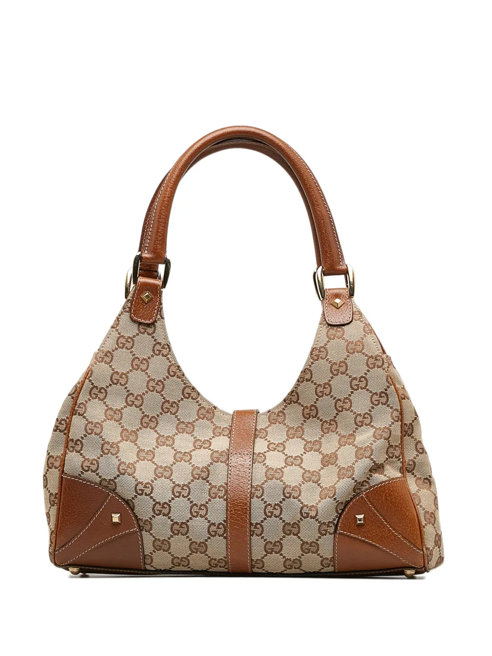 Gucci Pre-Owned 2000-2015 Nailhead Jackie O shoulder bag - Bruin