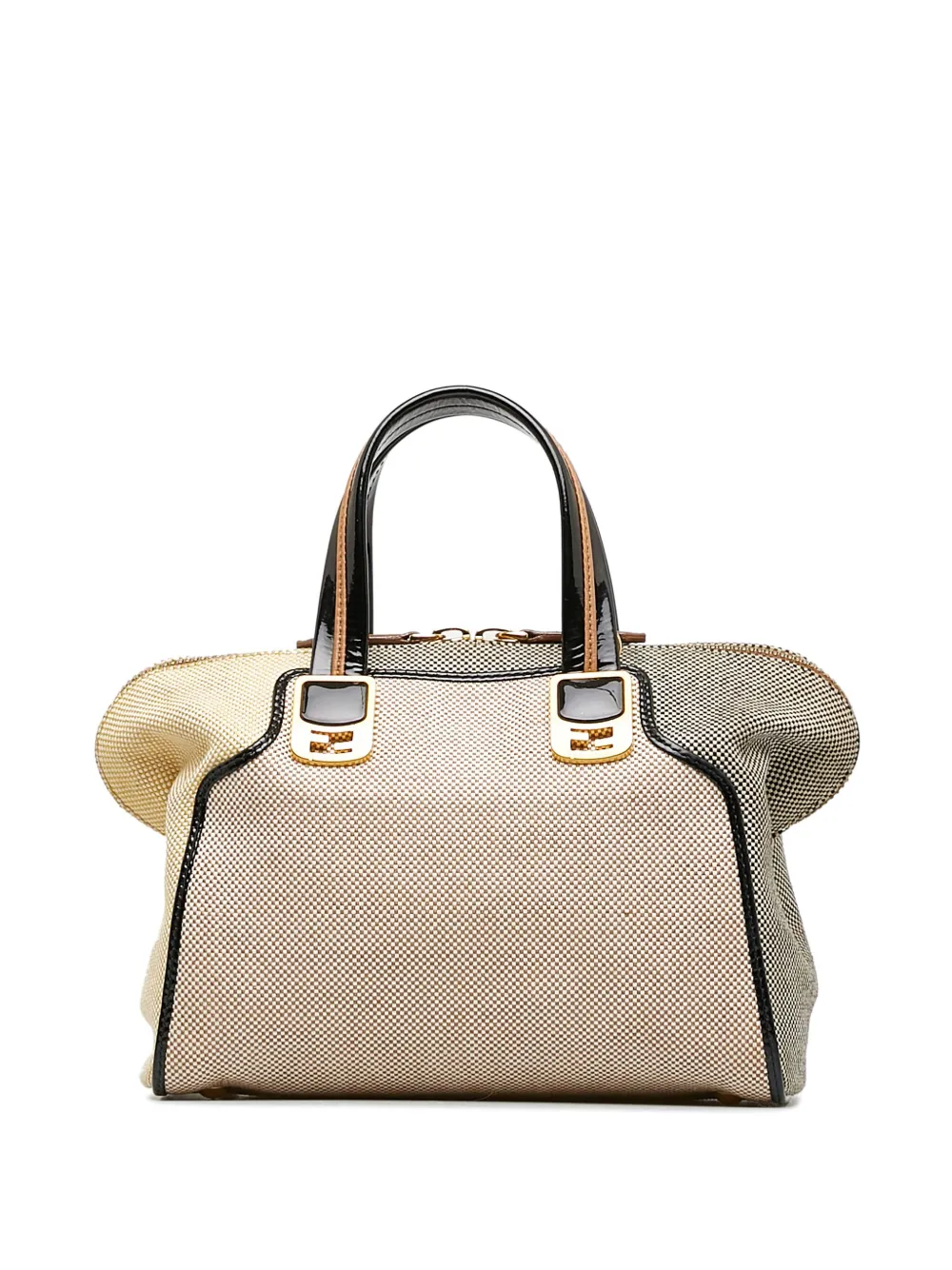 Fendi Pre-Owned 2000-2010 Chameleon colour-block tote bag - Beige