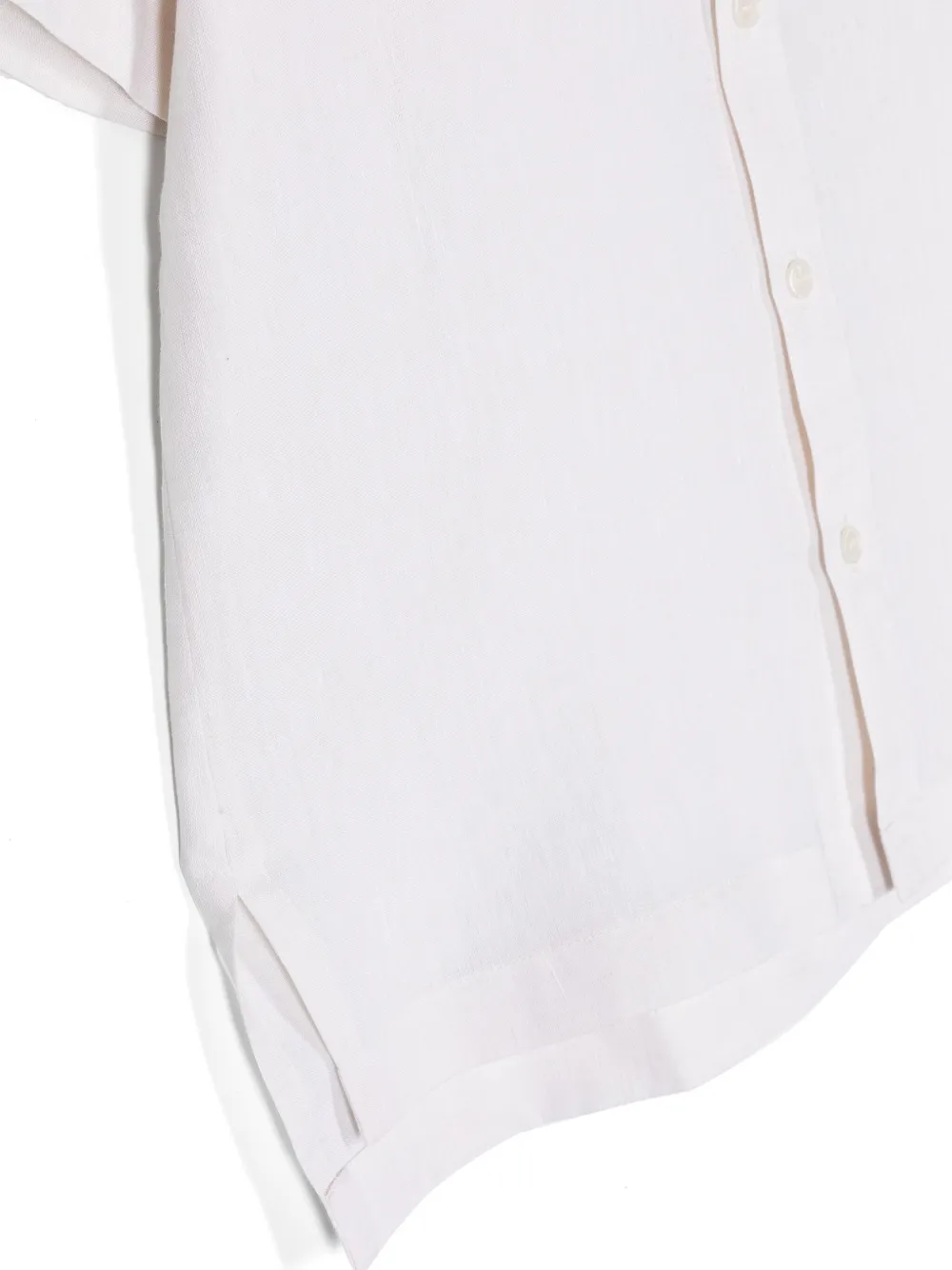 Shop Dolce & Gabbana Short-sleeve Linen Shirt In Neutrals