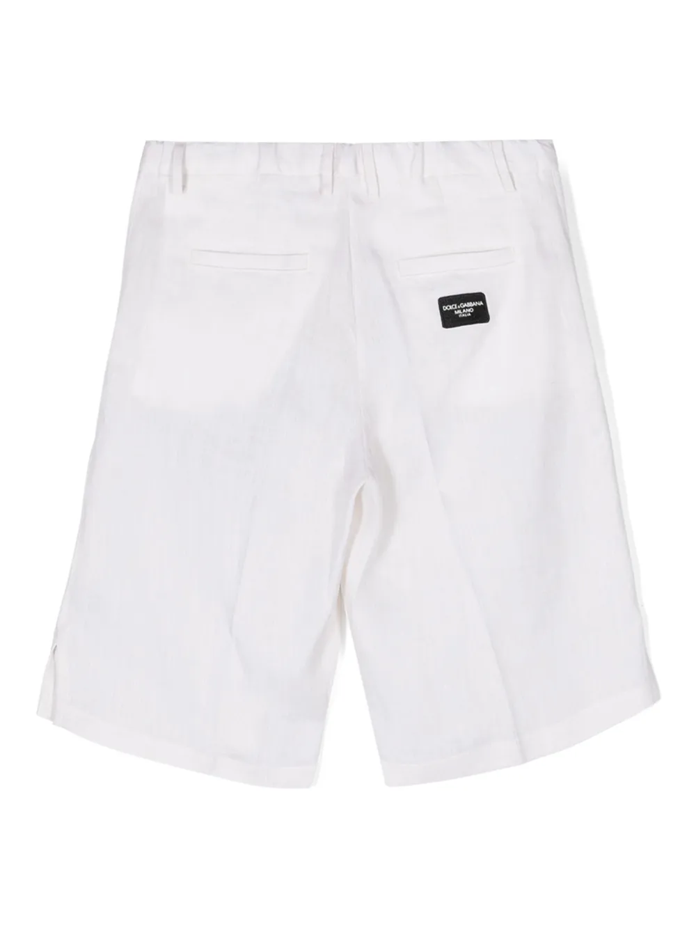 Dolce & Gabbana Kids tailored linen shorts | Boys Smart Shorts | Image 2