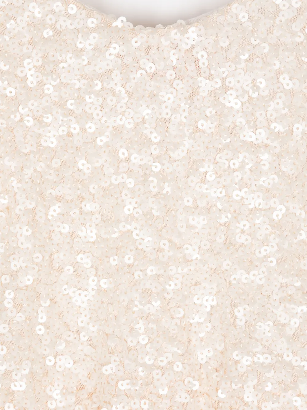 The Animals Observatory Sequin-embellished Tulle Blouse In Neutrals