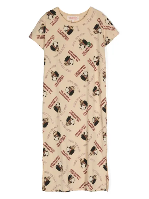 The Animals Observatory printed midi T-shirt dress