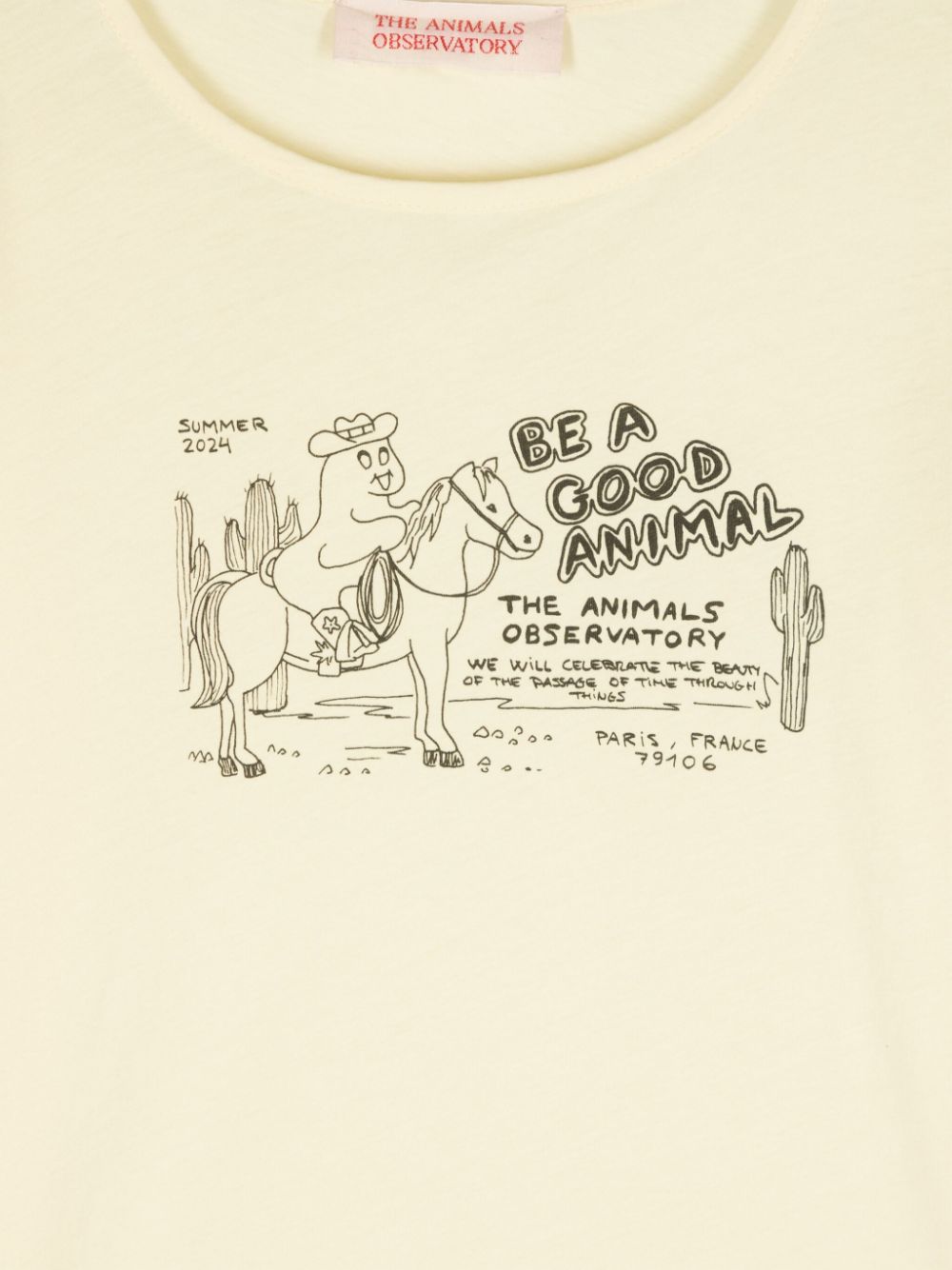 Shop The Animals Observatory Cricket Cotton T-shirt In 081_cq