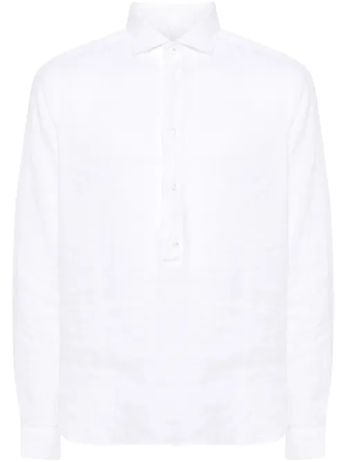 D4.0 chemise en lin - Blanc - D4.0 - Modalova