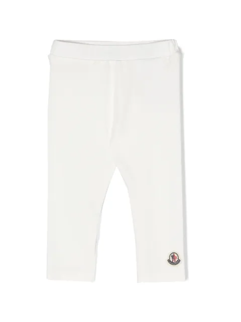 Moncler Enfant logo-appliqué leggings
