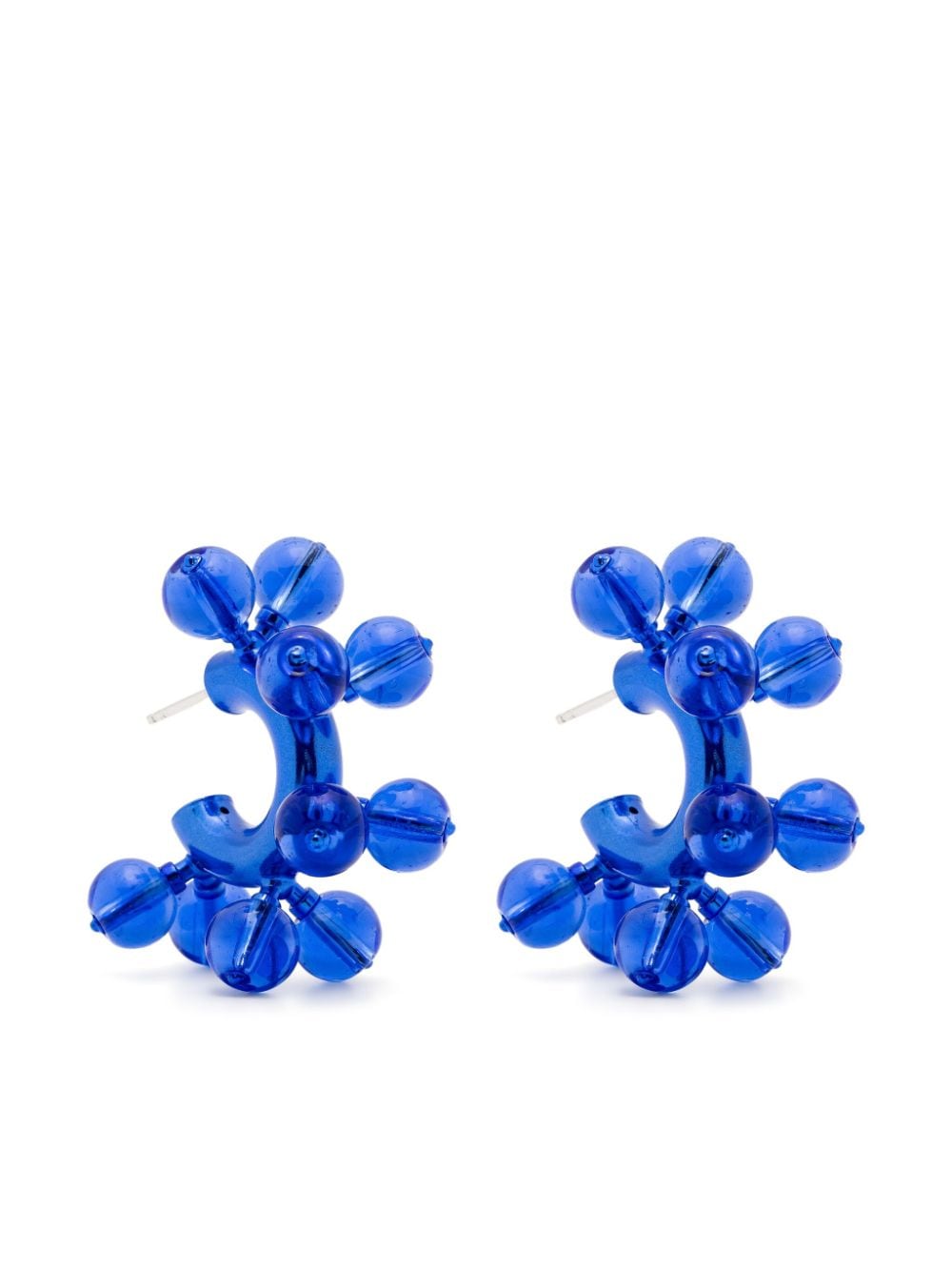 Hugo Kreit Big Bang Hoop Earrings In Blue
