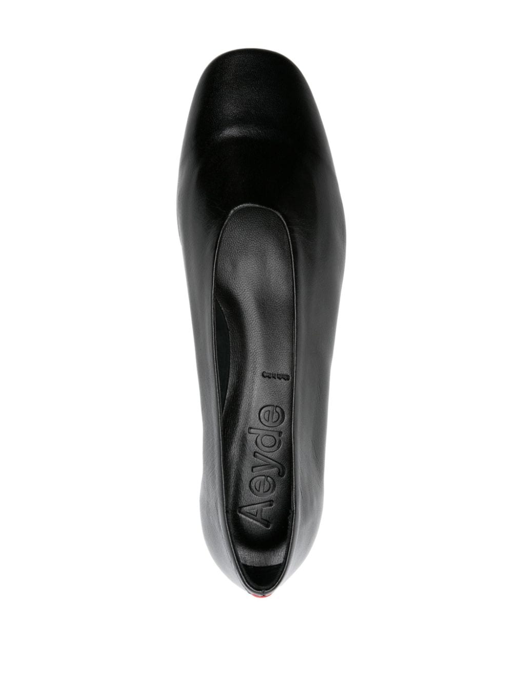 Shop Aeyde Delia 25mm Leather Pumps In 黑色