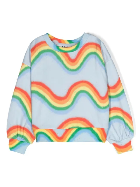 Molo Miki rainbow-print sweatshirt