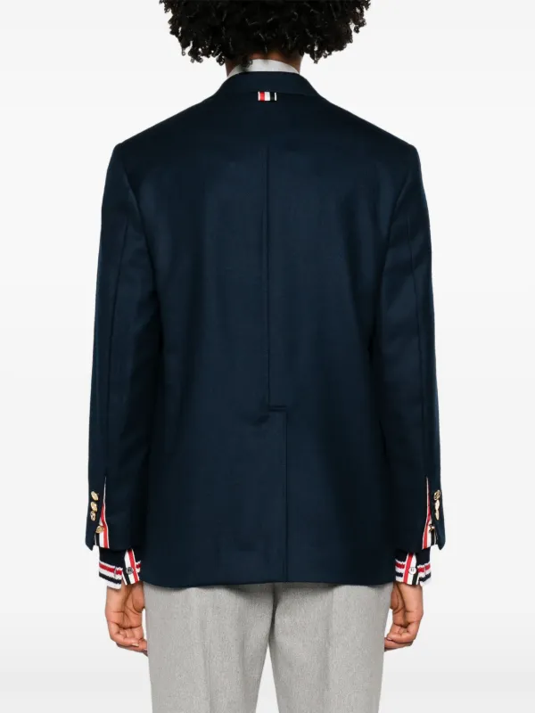 Thom Browne single-breasted Wool Blazer | Blue | FARFETCH