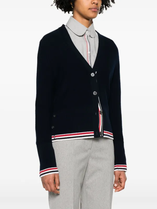 Thom Browne ヘクターインターシャ カーディガン | ブルー