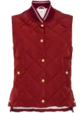 Thom Browne diamond-quilted down gilet - Red