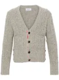 Thom Browne chunky-knit wool cardigan - Grey