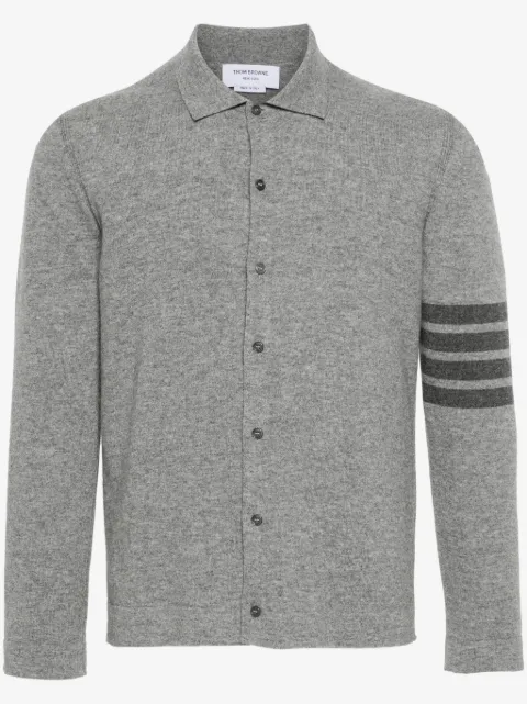 Thom Browne 4-Bar stripe cashmere cardigan