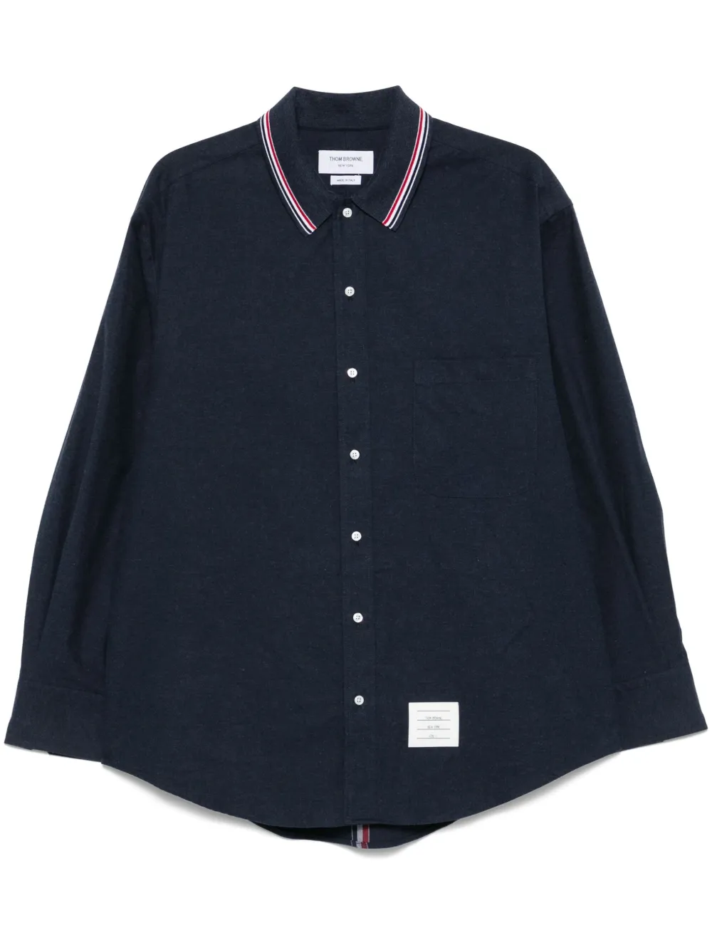 Thom Browne camisa con rayas RWB estampadas | azul | Image 1