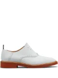 Thom Browne micro-sole nubuck saddle shoes - White