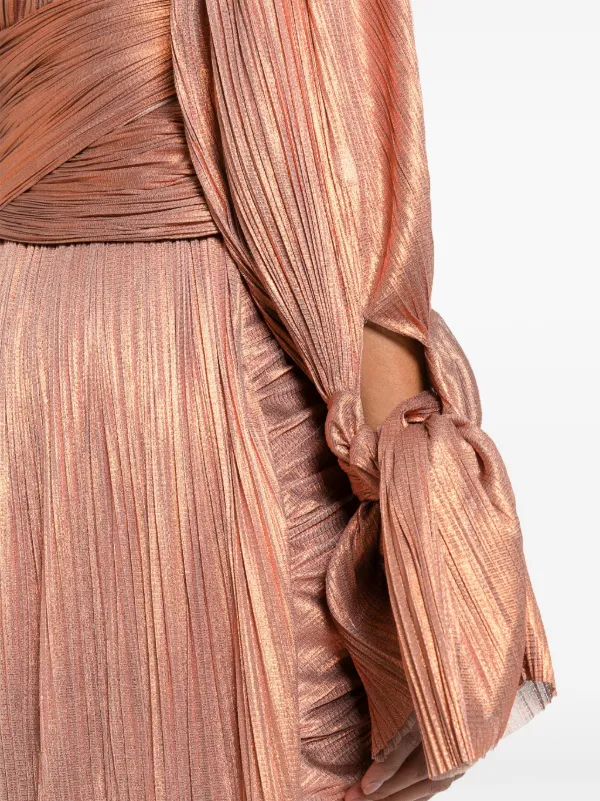 Maria Lucia Hohan Palmer one-shoulder Silk Dress | Orange