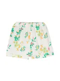The Animals Observatory Bee floral-print cotton shorts - White