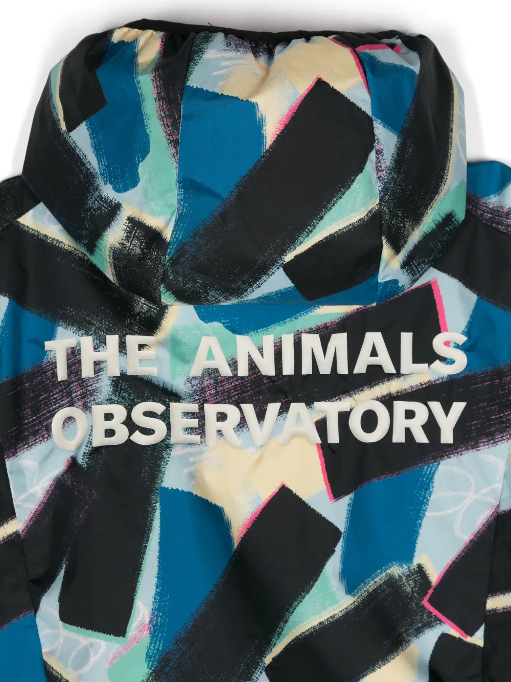 The Animals Observatory x Save The Duck jack met capuchon Blauw
