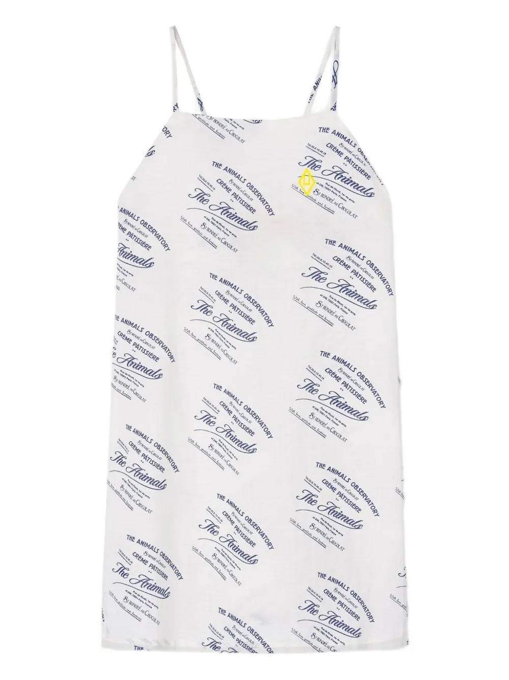 The Animals Observatory Patisserie Marten spaghetti-strap print dress | White | Image 1