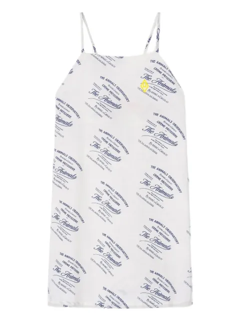 The Animals Observatory Patisserie Marten spaghetti-strap print dress