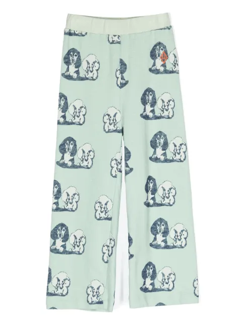 The Animals Observatory pantalones rectos con perros estampados