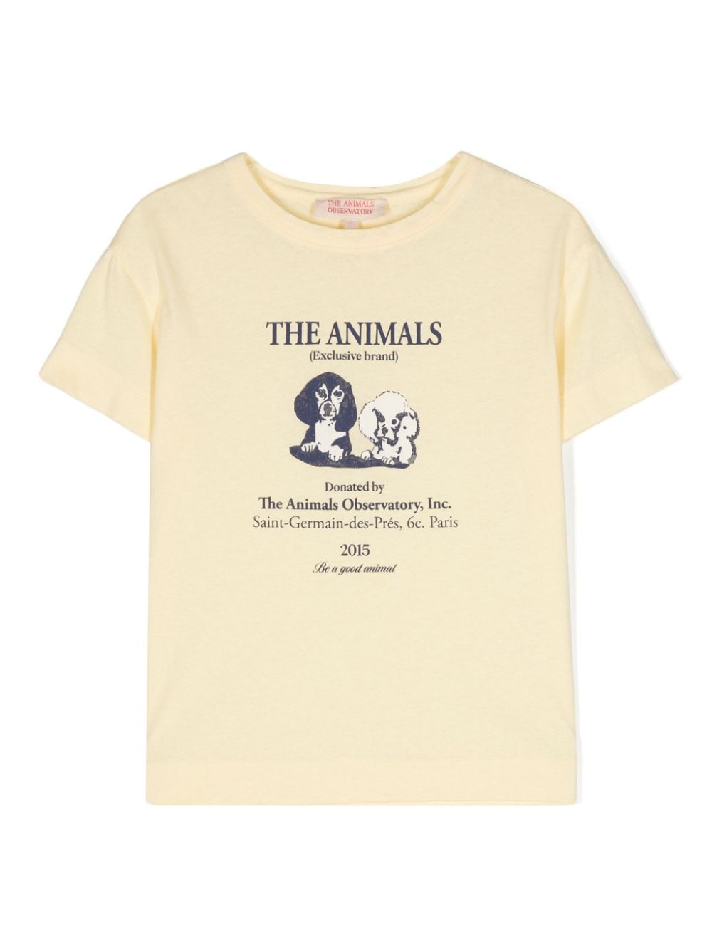 The Animals Observatory T-shirt Soft Yellow Rooster - Giallo