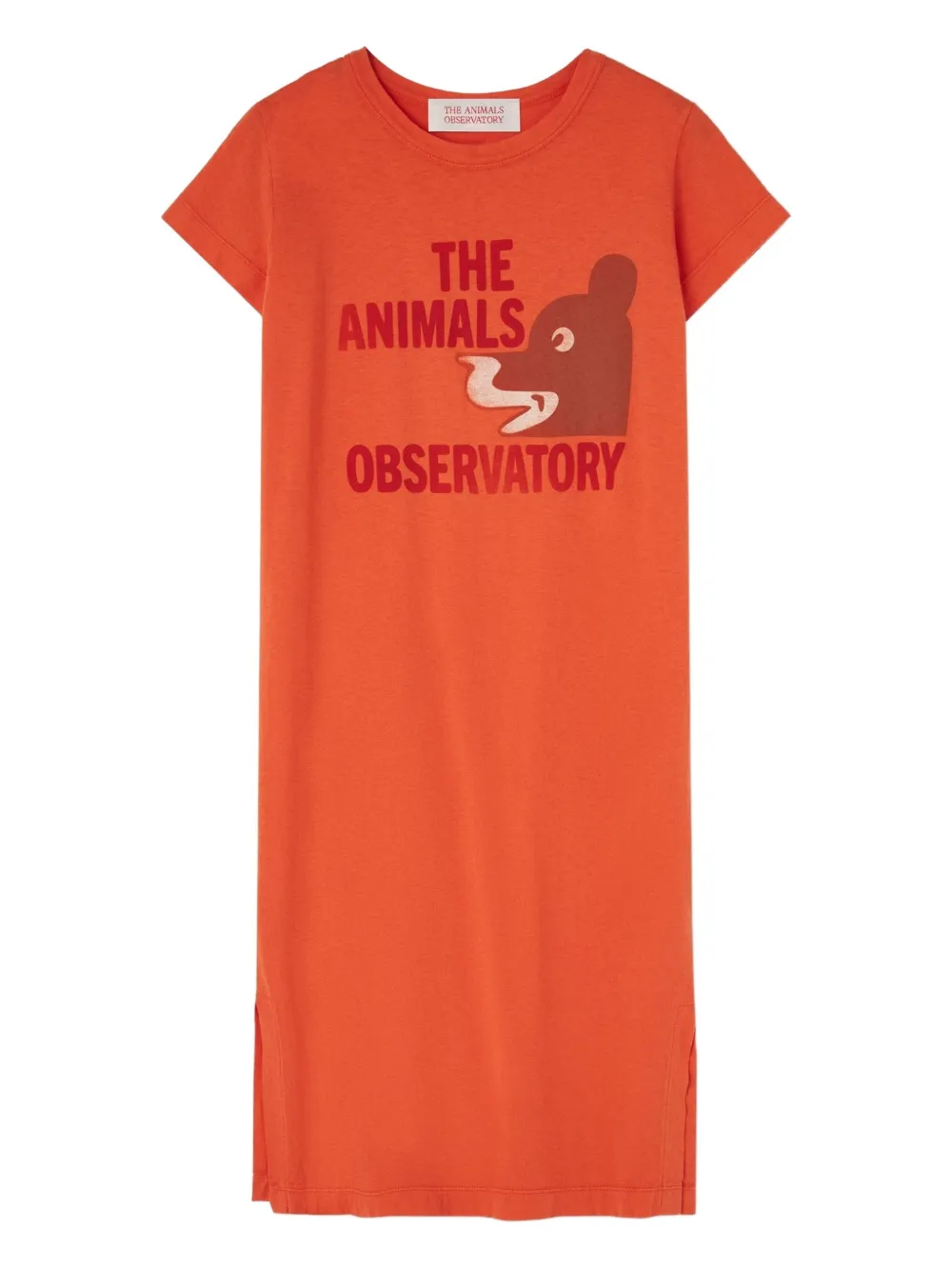 The Animals Observatory Gorilla graphic T-shirt dress | Orange | Image 1