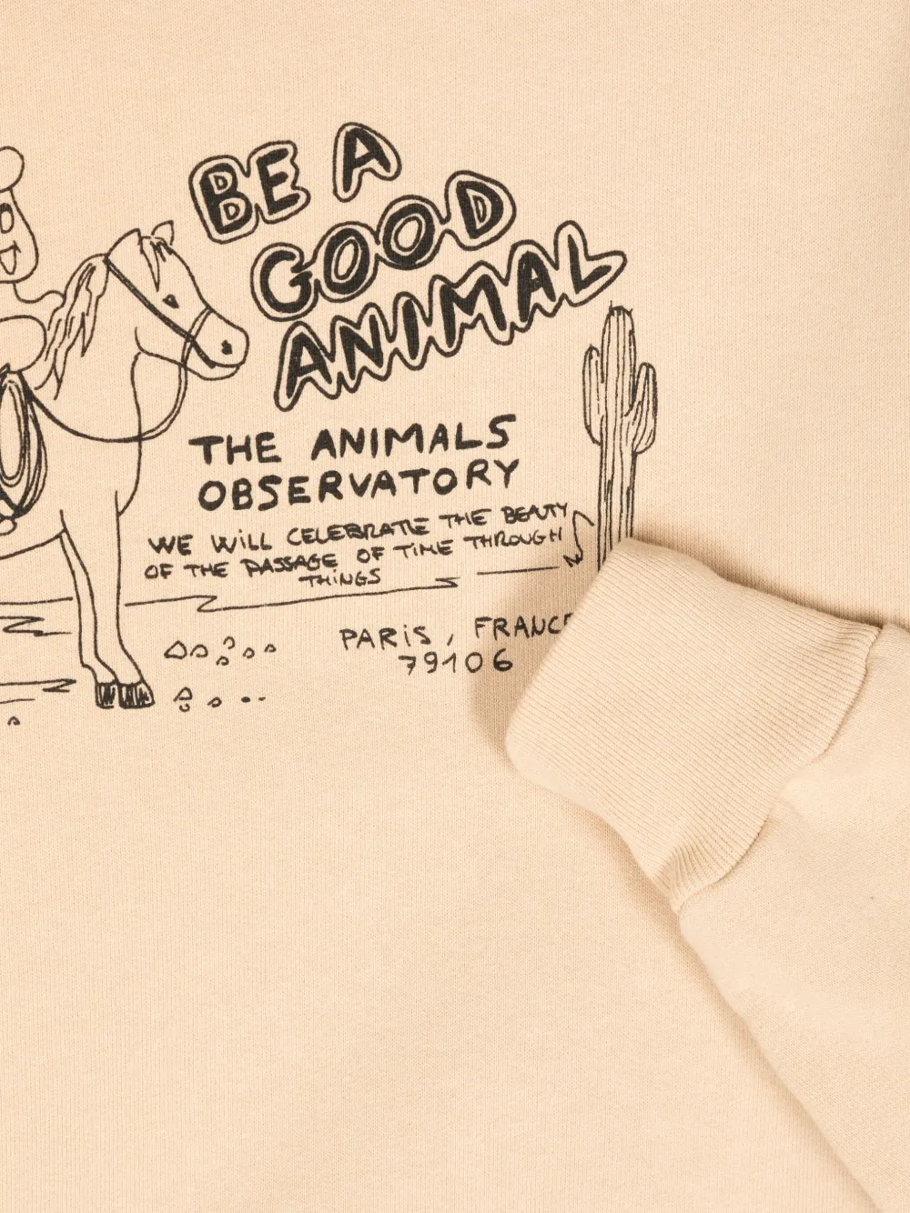 The Animals Observatory Katoenen sweater Bruin