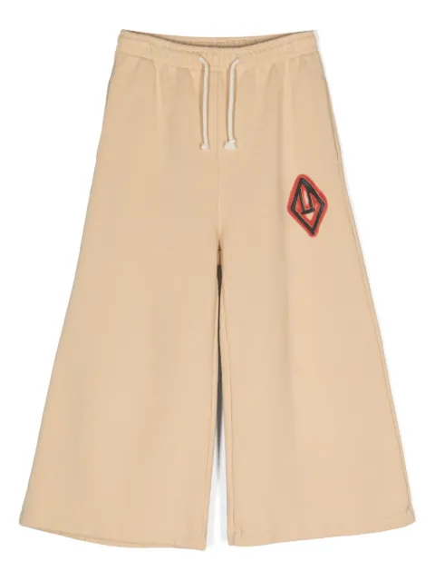 The Animals Observatory logo-print flared trousers