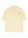 The Animals Observatory Raven bouclé polo jumper - Yellow
