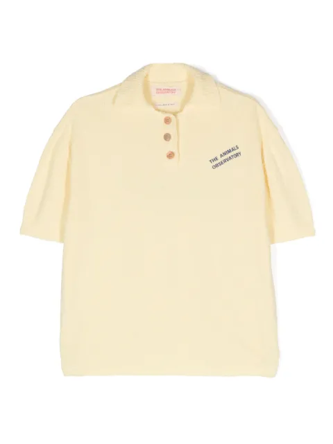 The Animals Observatory Raven bouclé polo jumper