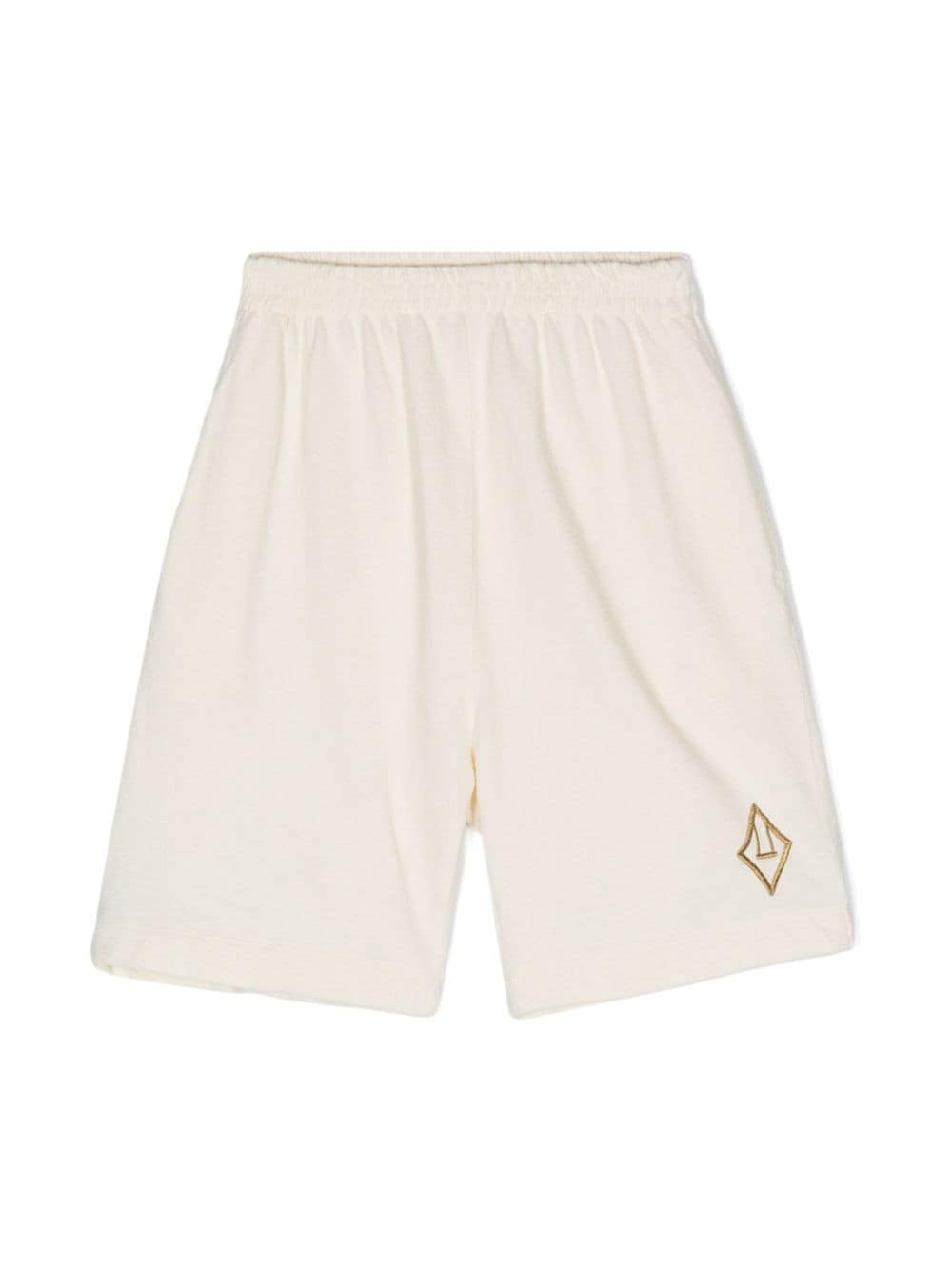 The Animals Observatory Kids' Eagle Cotton Shorts In White