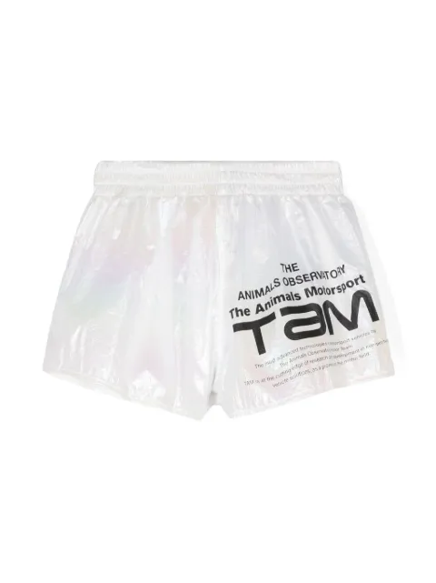 The Animals Observatory shorts con logo estampado
