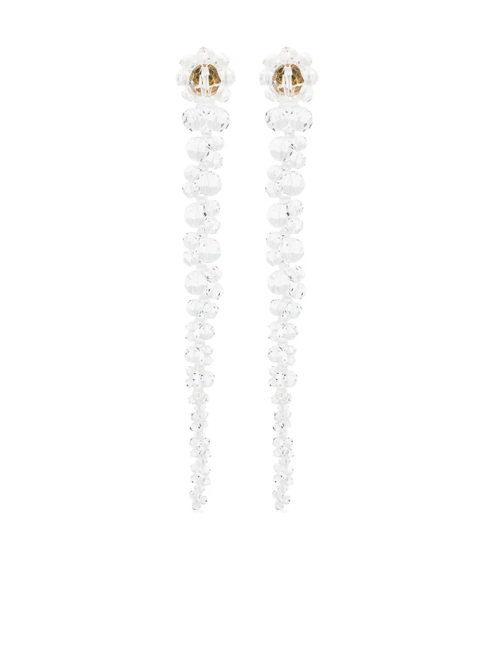 Simone Rocha Orecchini pendenti Drip con cristalli - Toni neutri