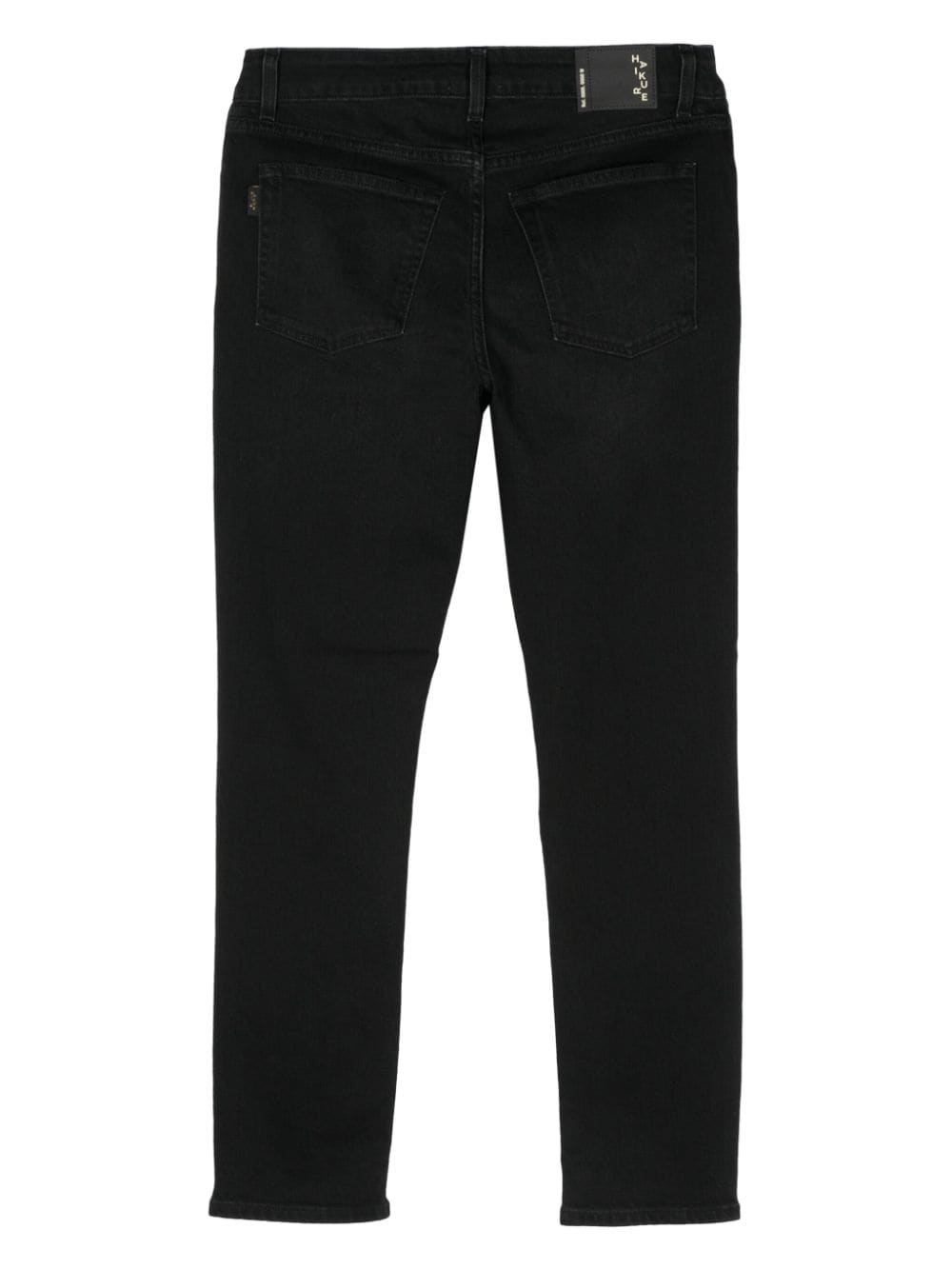 Shop Haikure Stone-wash Tapered Jeans In Black