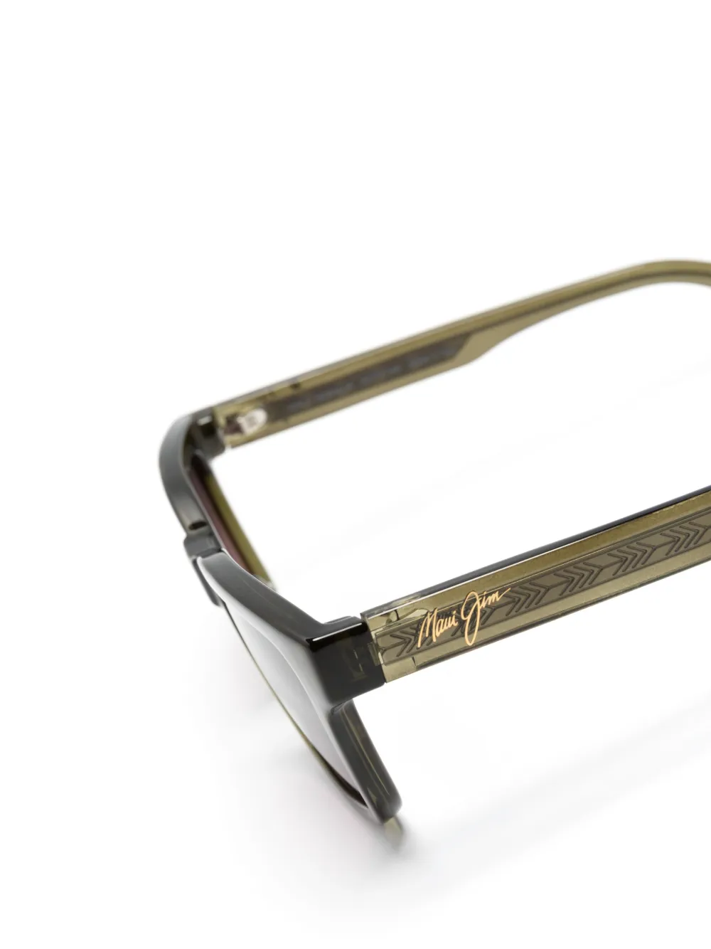 Maui Jim Hanohano zonnebril met vierkant montuur Groen