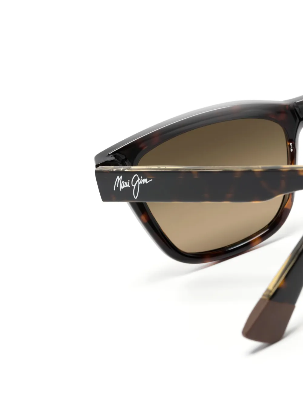 Maui Jim Hanohano zonnebril met vierkant montuur Bruin