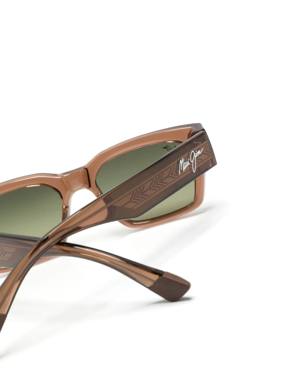 Maui Jim Zonnebril met vierkant montuur Bruin