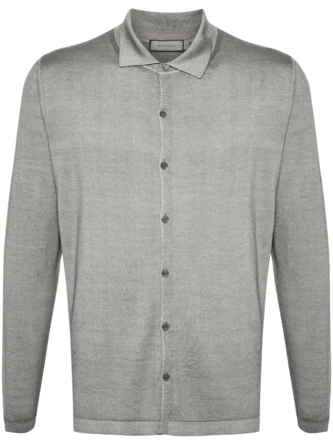 Canali fine-knit shirt