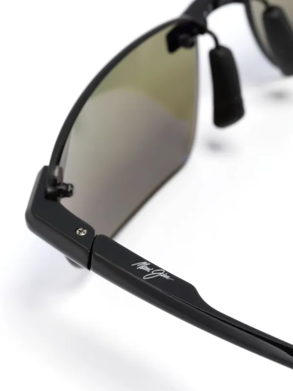 Maui Jim PolarizedPlus2® rectangle-frame Sunglasses | Black