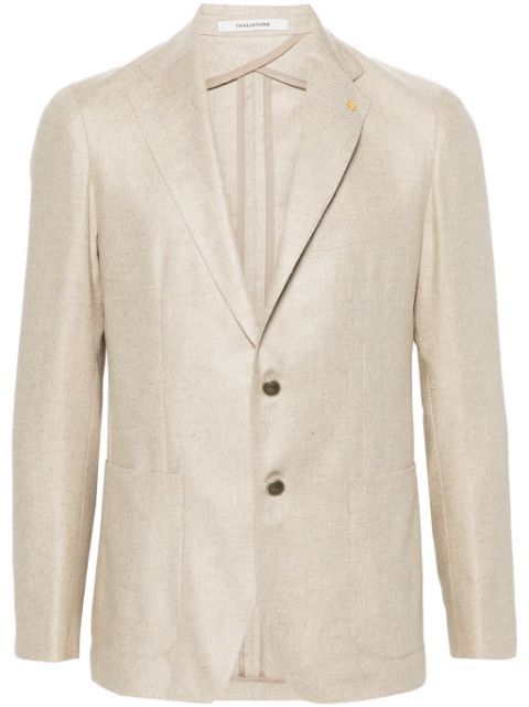 Tagliatore single-breasted silk blazer