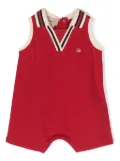 Gucci Kids polo-collar piqué shorties - Red