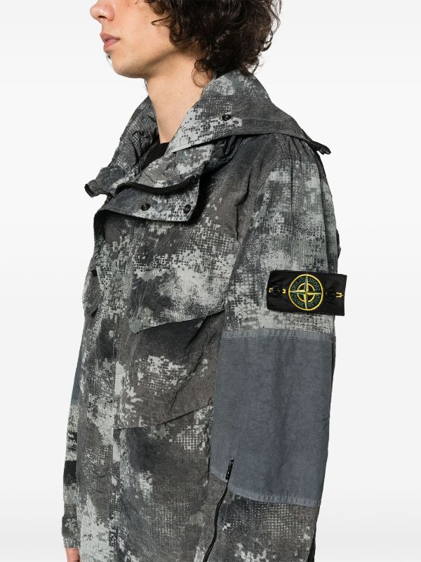 Stone Island camouflage-pattern Hooded Jacket - Farfetch