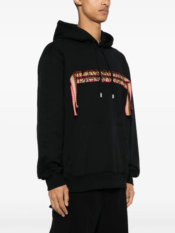 パーカー・フーディ Lanvin Black Cotton Tubular Curb Hoodie Oversized Hoodie Lanvin Curblace | Lanvin