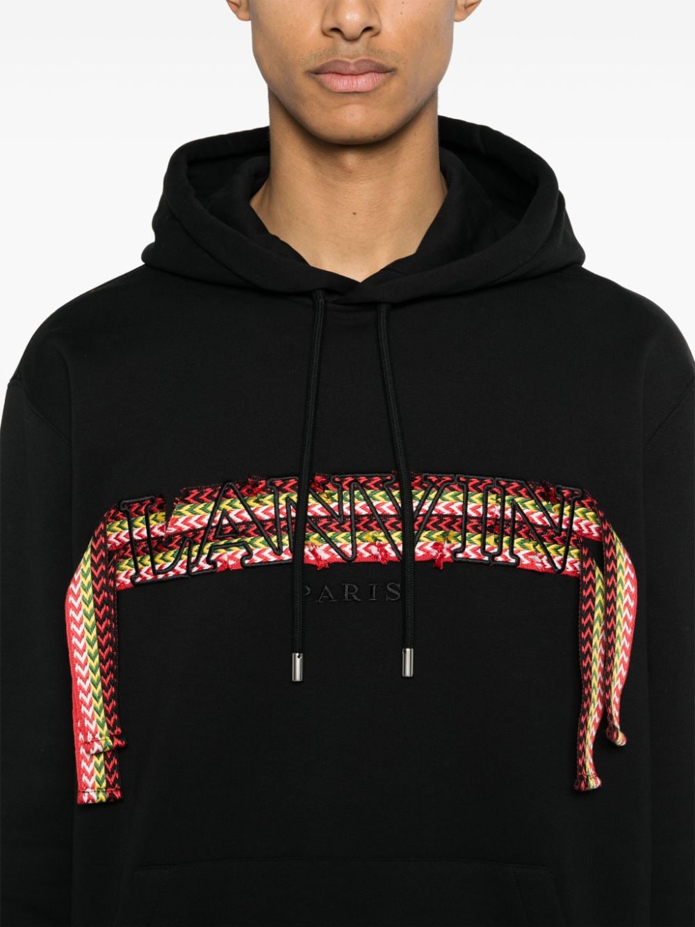 Lanvin Katoenen hoodie Zwart