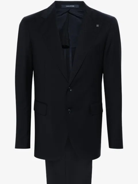 Tagliatore brooch-detail wool suit