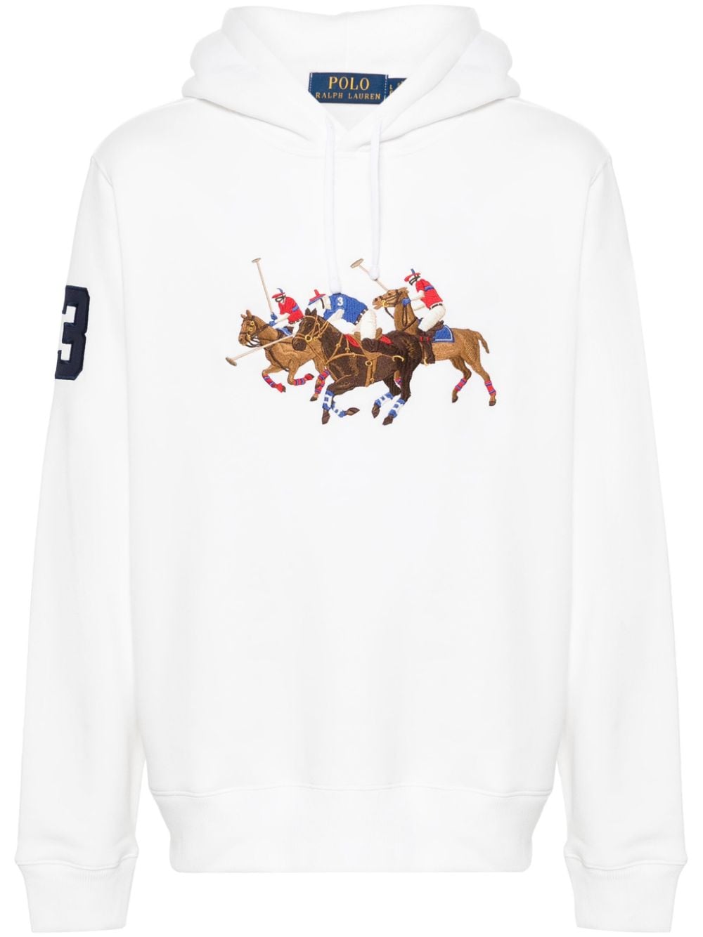 motif-embroidered hoodie
