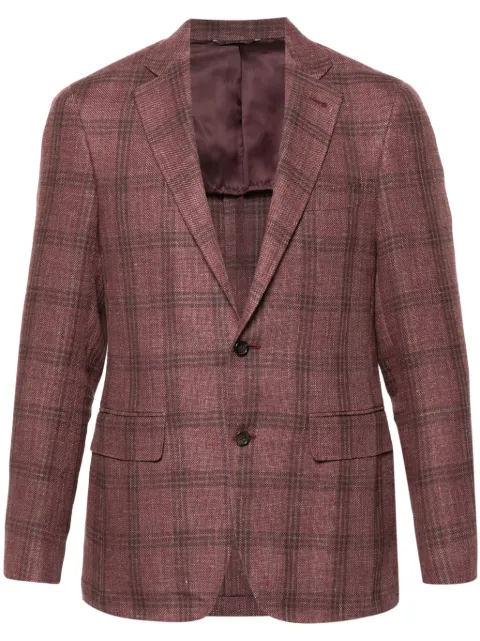 Canali blazer con botones y motivo de cuadros