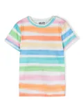 Molo striped cotton T-shirt - Orange