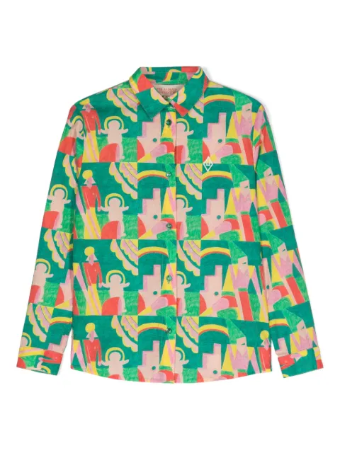 The Animals Observatory Wolf abstract-print shirt